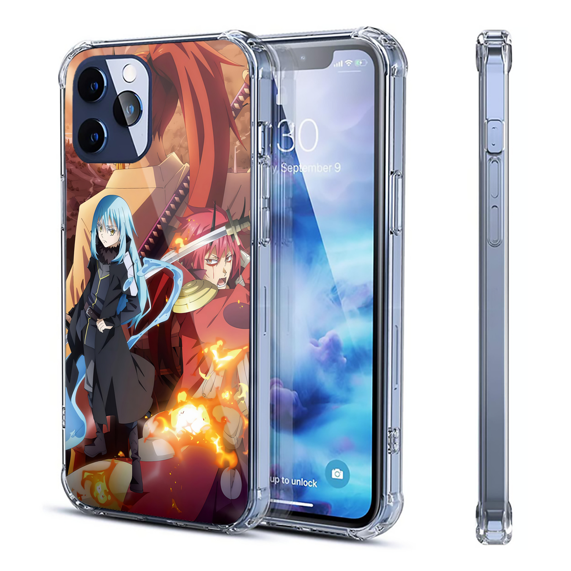 （画像用） 転スラ Regarding Reincarnated to Slime 【iPhone 12シリーズ対応】透明スマホケース（クリアソフトケース）